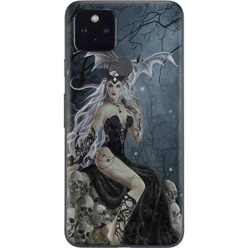 Gothic Queen with Silver Dragon by Nene Thomas Google Pixel 5a Skin